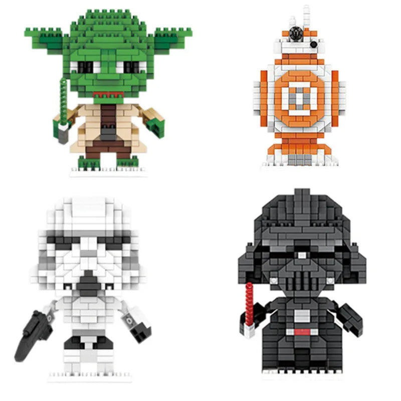 Star War Building Blocks Darth Vader BB-8 Stormtrooper Model Bricks Mini Yoda Mirco Blocks Gifts Toys For Kids