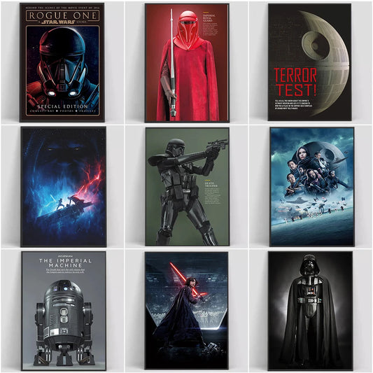 Disney Darth Vader Yoda Canvas Paintings Star Wars Jedi Knight Posters Prints Wall Art Pictures for Living Room Home Decor Gifts